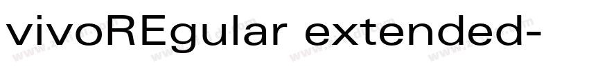vivoREgular extended字体转换